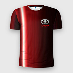 Футболка спортивная мужская Toyota В полоску, цвет: 3D-принт
