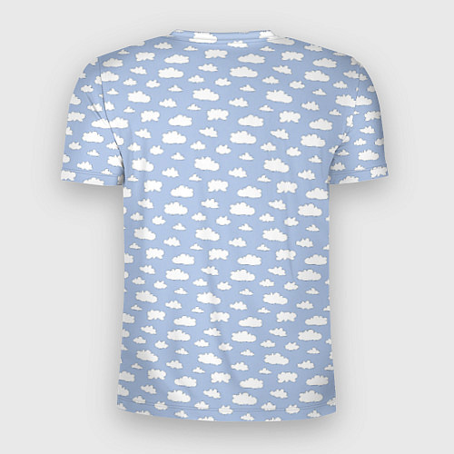Мужская спорт-футболка Принт с облаками / 3D-принт – фото 2