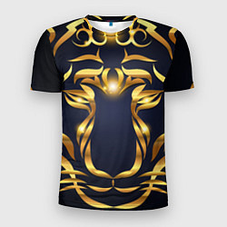 Футболка спортивная мужская Золотой символ года Тигр, цвет: 3D-принт
