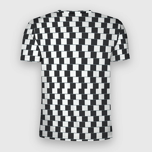 Мужская спорт-футболка Шахматная Иллюзия Искажения / 3D-принт – фото 2