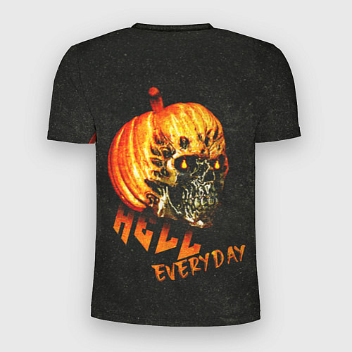 Мужская спорт-футболка Helloween череп тыква scull pumkin / 3D-принт – фото 2