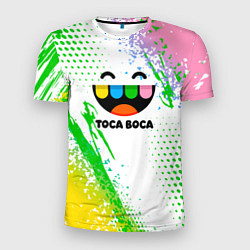 Футболка спортивная мужская Toca Boca: Улыбашка, цвет: 3D-принт
