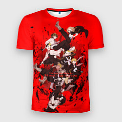 Мужская спорт-футболка Токийские мстители Главные герои в кровавом водоро