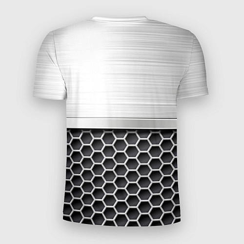 Мужская спорт-футболка Nissan Стальная решетка / 3D-принт – фото 2