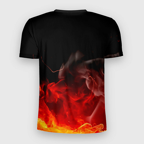 Мужская спорт-футболка Кулак One Punch-Man в огне / 3D-принт – фото 2