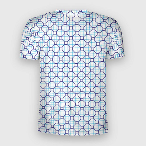 Мужская спорт-футболка Клетка с узором / 3D-принт – фото 2
