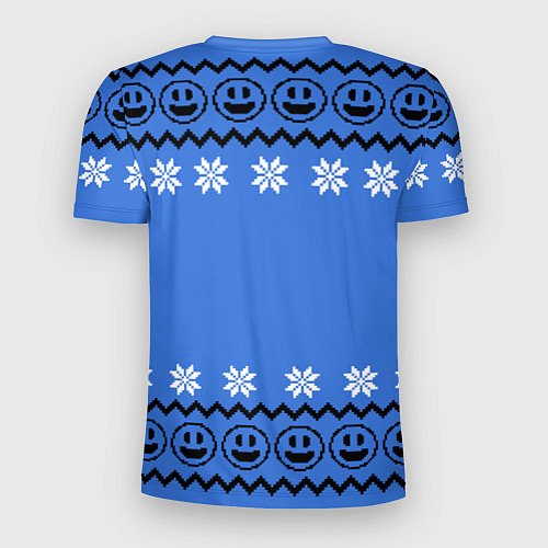 Мужская спорт-футболка Свитер смайл / 3D-принт – фото 2