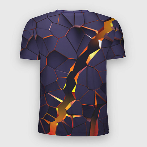 Мужская спорт-футболка 3D разлом 3D плиты CS:GO / 3D-принт – фото 2
