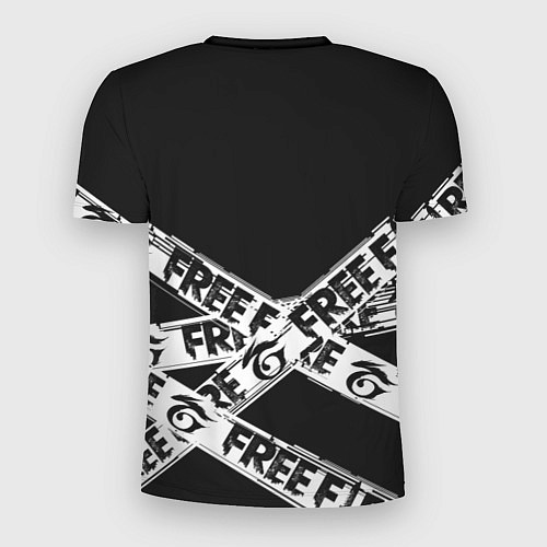 Мужская спорт-футболка GARENA FREE FIRE OFF CYBER LINE STYLE / 3D-принт – фото 2