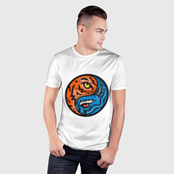 Футболка спортивная мужская Драконы Инь Янь, цвет: 3D-принт — фото 2