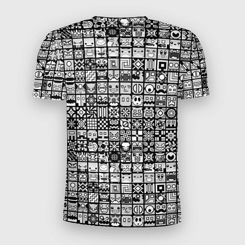 Мужская спорт-футболка Геометри Даш паттерн Geometry Dash / 3D-принт – фото 2