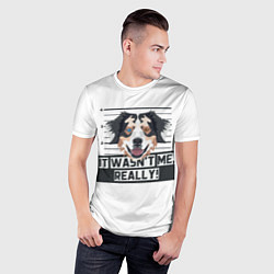 Футболка спортивная мужская Австралийская Овчарка Australian Shepherd, цвет: 3D-принт — фото 2