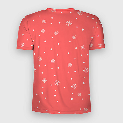 Мужская спорт-футболка Лама Новый год / 3D-принт – фото 2