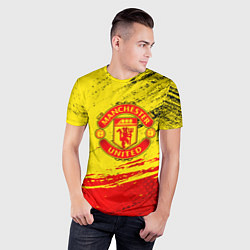 Футболка спортивная мужская Manchester United Футбольный клуб, цвет: 3D-принт — фото 2