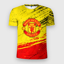 Футболка спортивная мужская Manchester United Футбольный клуб, цвет: 3D-принт