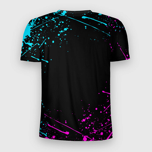 Мужская спорт-футболка FRIDAY NIGHT FUNKIN NEON COLORS НЕОНОВЫЕ БРЫЗГИ / 3D-принт – фото 2