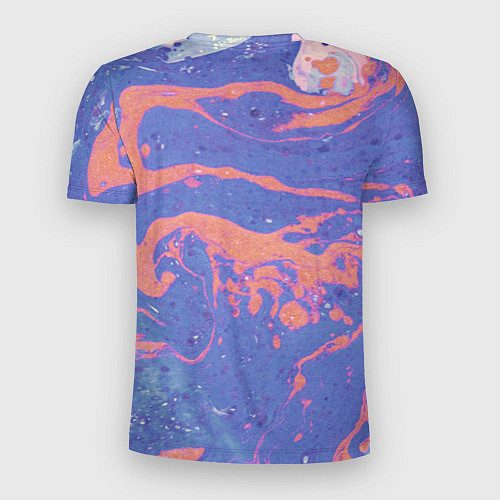Мужская спорт-футболка Текстура Fluid Art / 3D-принт – фото 2
