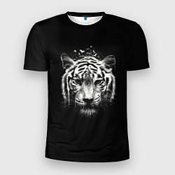 Мужская спорт-футболка Черно-Белый Тигр Head