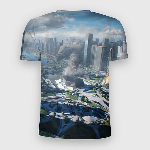 Мужская спорт-футболка Battlefield 2042 - КАЛЕЙДОСКОП / 3D-принт – фото 2