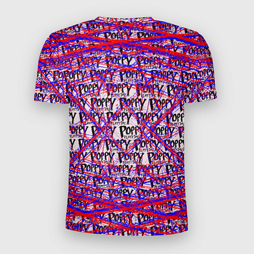 Мужская спорт-футболка Huggy Wuggy: Poppy Pattern / 3D-принт – фото 2