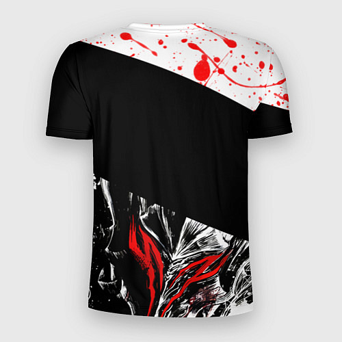 Мужская спорт-футболка Берсерк черная маска с логотипом / 3D-принт – фото 2