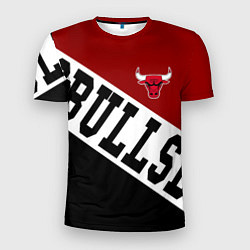Футболка спортивная мужская Чикаго Буллз, Chicago Bulls, SPORT, цвет: 3D-принт