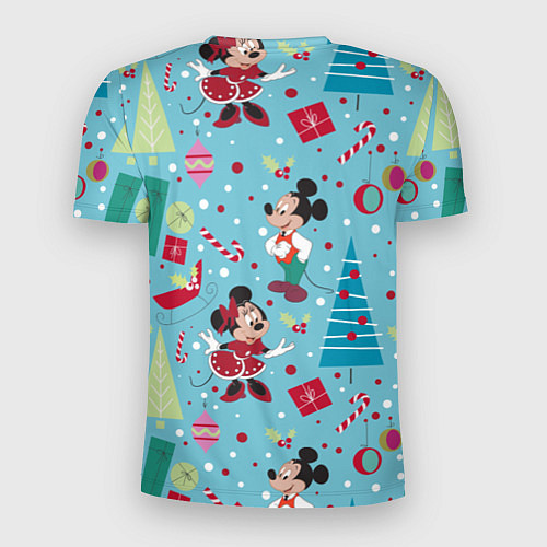 Мужская спорт-футболка Mickey and Minnie pattern / 3D-принт – фото 2