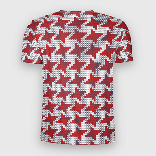 Мужская спорт-футболка Белый мишка в шапочке и шарфе / 3D-принт – фото 2