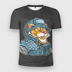 Футболка спортивная мужская Крутой тигр cool tiger, цвет: 3D-принт