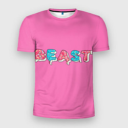 Футболка спортивная мужская Mr Beast Donut Pink edition, цвет: 3D-принт