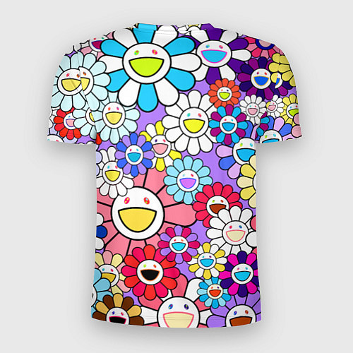 Мужская спорт-футболка Цветы Takashi Murakami / 3D-принт – фото 2