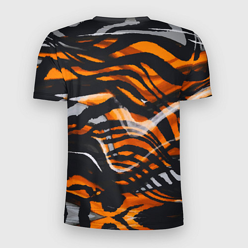 Мужская спорт-футболка Окрас тигра / 3D-принт – фото 2