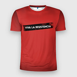 Футболка спортивная мужская VIVA LA RESISTENCIA, цвет: 3D-принт