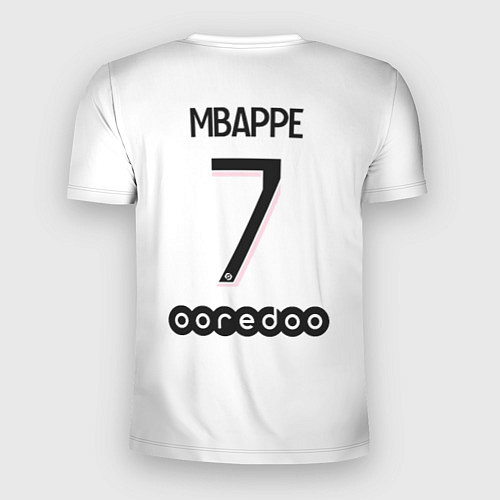 Мужская спорт-футболка Mbappe 7 PSG Pink Theme / 3D-принт – фото 2