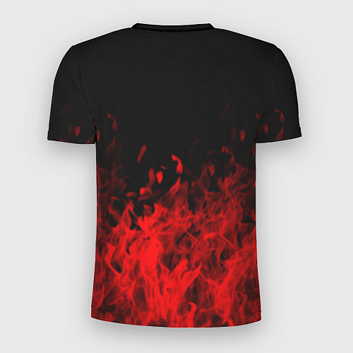 Мужская спорт-футболка Гражданская оборона пламя / 3D-принт – фото 2