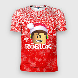 Мужская спорт-футболка ROBLOX НОВОГОДНИЙ SMILE 2022