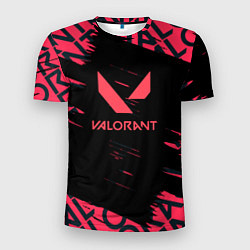 Мужская спорт-футболка Valorant паттерн
