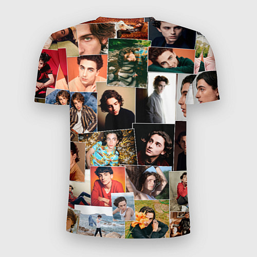 Мужская спорт-футболка Тимоти цветной коллаж / 3D-принт – фото 2