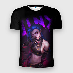 Футболка спортивная мужская JINX ARCANE НАДПИСЬ LEAGUE OF LEGENDS, цвет: 3D-принт