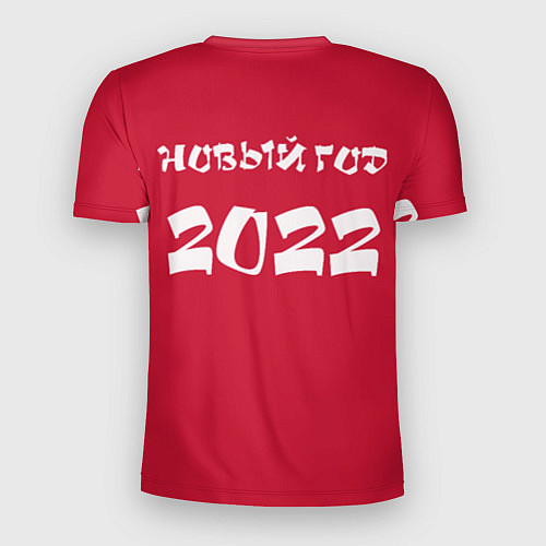 Мужская спорт-футболка НОВЫЙ ГОД 2022 ART 1 0 / 3D-принт – фото 2