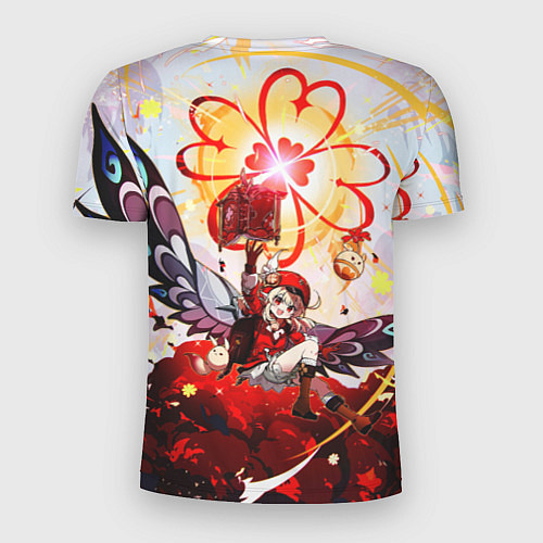 Мужская спорт-футболка Кли с крыльями при взрыве Genshin Impact / 3D-принт – фото 2