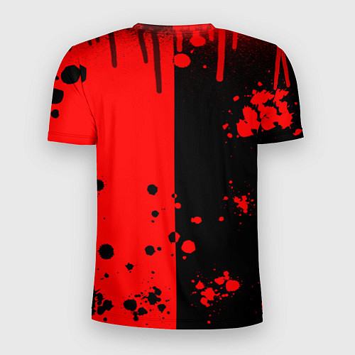Мужская спорт-футболка Deltarune black & red / 3D-принт – фото 2