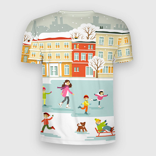 Мужская спорт-футболка Амур тигренок Новый год / 3D-принт – фото 2