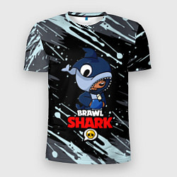 Мужская спорт-футболка BRAWL STARS SHARK БРЫЗГИ КРАСОК