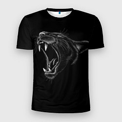 Мужская спорт-футболка Дикая кошка Гнев