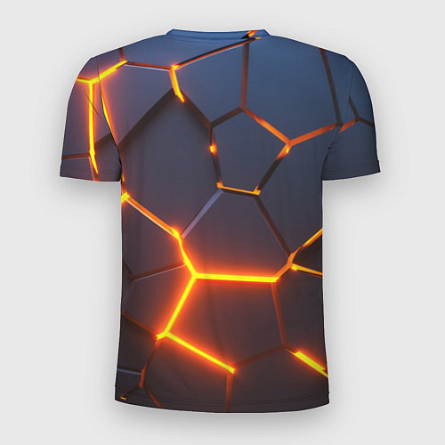 Мужская спорт-футболка ОГНЕННЫЙ КРИПЕР 3D ПЛИТЫ FIRE CREEPER / 3D-принт – фото 2