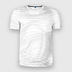 Мужская спорт-футболка Белые волны