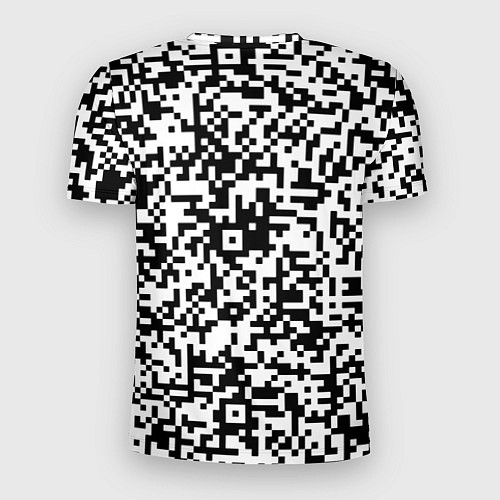 Мужская спорт-футболка Стиль QR код / 3D-принт – фото 2
