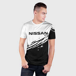 Футболка спортивная мужская Nissan ниссан, цвет: 3D-принт — фото 2