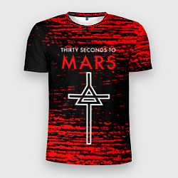 Мужская спорт-футболка 30 Seconds to Mars - До марса 30 сек